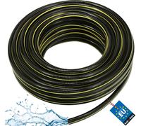 KOTARBAU® Tuyau d'arrosage 1" 30m 4 couches Renforcé Noir-Jaune Professionnel pour l'arrosage des plantes