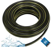 KOTARBAU® Tuyau d'arrosage 5/8" 20m 4 couches Renforcé Noir-Jaune Professionnel pour l'arrosage des plantes