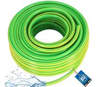 KOTARBAU® Tuyau d'arrosage pour Jardin 1", Rouleau de 50 m, 4 Couches, Antitorsion, Vert Jaune, Professionnel, Tuyau pour arroser les plantes, gazon, PVC