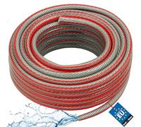KOTARBAU® Tuyau d'arrosage professionnel - Pour arrosage des plantes - 6 couches - 1/2" - 30 m - Gris