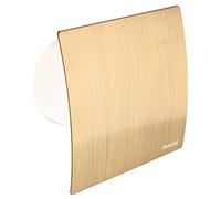 KOTARBAU® Ventilateur mural, diamètre : 100 mm, silencieux, avec système d'extraction doré