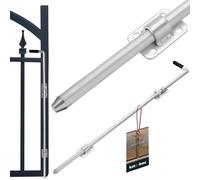 KOTARBAU® Verrou 80 cm en Acier S235JR Galvanisé | Verrou de Porte Jardin | Verrou Portail | Verrou Porte de Garage | Loquet Portail | Verrou Portail Exterieur