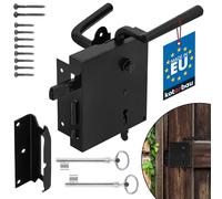 KOTARBAU® Verrou à vis avec poignée en acier inoxydable robuste 65 mm Noir