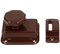 KOTARBAU® Verrou coulissant blanc/marron - Verrou de porte - Verrou de porte - Verrou antivol - Marron