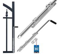 KOTARBAU® Verrou de porte 420 mm - Fin - En tôle de zinc - Verrou de porte - Verrou de porte - Verrou de porte - Verrou de porte - Verrou de porte - Verrou de sol - Porte sectionnelle