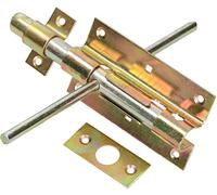 KOTARBAU® Verrou de porte à boulon 150/16 galvanisé couleur or