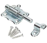 Verrou de porte - KOTARBAU - Pêne coulissant - Acier robuste - Montage rapide - Argent 40 mm