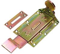 KOTARBAU® Verrou de serrure, 200 mm, coudé, jaune, galvanisé, universel