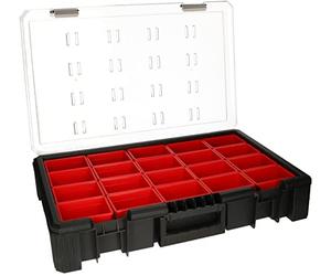 KOTARBAU® WRC Boîte de rangement portable 39 x 60 x 11 cm avec compartiments en polycarbonate de haute qualité
