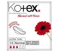 Kotex Serviettes hygiéniques ultra fines Normal Plus, 14 par paquet