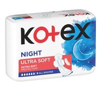 Kotex Ultra Soft Night serviettes hygiéniques 6 pcs
