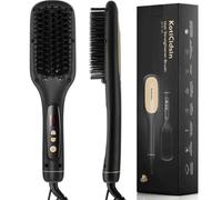 KotiCidsin Brosse Lissante, affichage LED+Peigne à cheveux de la température réglable, brosse chauffante Brosses et accessoires inclus Sac de voyageAccessoires inclus Sac de voyageArrêt automatique Ar