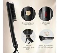 KotiCidsin Brosse Lissante, affichage LED+Peigne à cheveux de la température réglable, brosse chauffante Type de produit FER A LISSERAccessoires inclus Sac de voyageArrêt automatique Arrêt automatique