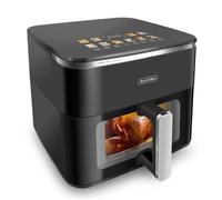 KotiCidsin Friteuse à air sans huile, 11 L Grande capacité, 2000W, Avec Fenêtre visible Écran tactile, 10 menus préprogrammés, Noir