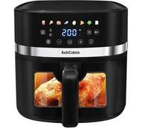 KotiCidsin Friteuse à air sans huile 8.5 L, Air Fryer 2000 W avec Fenêtre Transparente et Éclairage Intégré, Écran Tactile LED