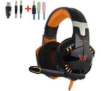 KOTION EACH G2000 Casque gaming Noir et Orange G