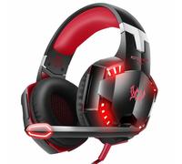 Kotion each G2000 Gaming Headsets PS4,Casque d'écoute pour joueurs avec micro anti-bruit