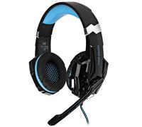 KOTION EACH G9000 Casque de jeu Gaming Casque 3.5mm PS4 avec micro LED Noir et bleu