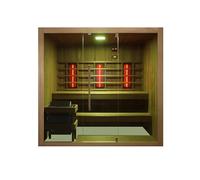 KOTKA Sauna infrarouge et finlandais pour 4 à 5 personnes - 200 x 150 x 190 cm - Projecteur à spectre complet avec pierres de sauna, lumière LED colorée (7 couleurs), lecteur MP3 avec Bluetooth