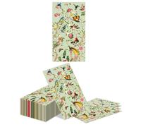 Kotkiddy 40 Pièces Serviettes Florales Vintage Aquarelle Invités Serviettes Fleurs Sauvages Oiseau Décor Serviettes en Papier pour Salle de Bain Anniversaire Baby Shower
