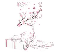 Kotkiddy 40 Serviettes Cocktail Fleurs de Cerisier Roses Serviettes en Papier Jetables Desserts pour Le Printemps Mariage Baby Shower Anniversaire Thé Fête Décoration de