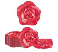 Kotkiddy 40 Serviettes Roses Rouges 2 Épaisses Jetables Papier 31x31cm Roses Anniversaire Mariages, Thé Partys pour la Saint-Valentin, Anniversaires, Mariages Hôtels et R
