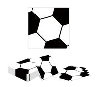 Kotkiddy Lot de 20 serviettes de football pour anniversaire d'enfant - Décoration pour anniversaire garçon et fille (33 x 33 cm)