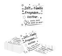 Kotkiddy Serviettes Kostbare Zeit 40 pièces 33x33cm C'est Beau Que Tu Sois Là Serviettes en Papier Famille Amis Serviettes d'anniversaire Anniversaire Femme Homme