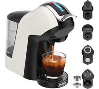 KOTLIE Machine à café à capsules, machine à café cinq en un, avec trois réglages de température et sept options de niveau d'eau, équipée d'un réservoir d'eau d'un litre