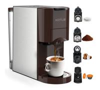 KOTLIE Machine à café Espresso 4en1 pour Nespresso Original/Dolce Gusto/L'OR/Starbucks/Ground Capsule et ,Machines à café automatiques 19 Bar...