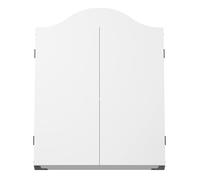 KOTO - Armoire à Fléchettes en Blanche (63 cm x 49 cm x 8,5 cm) INCL. 2 Tableaux Blancs de Score