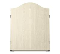 KOTO - Armoire à Fléchettes en Chêne Clair (63 cm x 49 cm x 8,5 cm) INCL. 2 Tableaux Blancs de Score