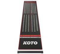 KOTO - Carpet Checkout Tapis Fléchettes, Oche, 285x60cm, EVA, Rouge