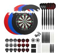 KOTO - Classic Edition Noir Cible Flechette (Dimensions Officielles) Dartboard Incl. 4pcs Surround 2