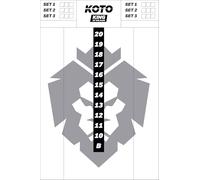 KOTO/DARTSHOPPER - Flex Tableau De Score Fléchettes & Whiteboard, 40x30 cm, Durable