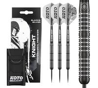 KOTO Fléchettes Dark Knight Black Silver 80 % avec pointe en acier