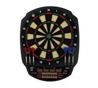 KOTO - Jeu de Flechette Electronique Pro 580, Cible Flechette Electronique, (42.5x2.5x52 cm), 6 Fléchettes + 30 Pointes Plastique, 36 Jeux, 580 Variantes, Affichage LED, Idéale Pour Enfants et Adultes