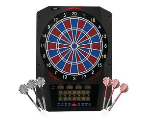 KOTO - Jeu de Flechette Electronique Royal 580, Cible Flechette Electronique, Jeu de Fléchettes avec 6 Fléchettes Pointe Plastique, 36 Jeux, Plus de 580 Variantes, pour 1 à 8 Joueurs