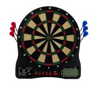 KOTO - Jeu de Flechette Electronique Soft 590, Cible Flechette Electronique, sans Fil, 6 Fléchettes + 24 Pointes, 32 Jeux, 590 Variantes, Portable et Facile à Installer