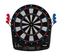 KOTO - Jeu de Flechette Electronique Soft Easy, Cible Flechette Electronique (39x2x44.5 cm), 6 Fléchettes Pointe Plastique Incluses, 32 Jeux & +590 Variantes, Design Compact et Moderne