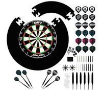 KOTO - King Pro 360 Cible de Fléchettes & Surround, Sisal, 4 Fléchettes 23G