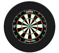 KOTO - King Pro 360 Cible de Fléchettes & Surround, Sisal Brésilien, Noir