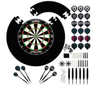 KOTO - King Pro Noir Cible Flechette (Dimensions Officielles) Cible en Sisal Incl. 4pcs. Surround 2