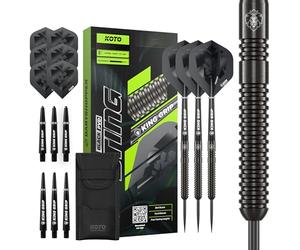 KOTO - Sting Black 90% Tungsten Darts, 25 G, Noir, Fléchettes Dart Set Pro