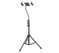 KOTO - Support Téléphone et Tablette, Cou Flexible, Base Robuste, Noir | Accessoire fléchette, Idéal pour applications de score, Adapté vidéos et diffusions en direct, Largeur pied 45 cm, Plastique