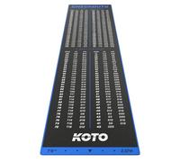 KOTO - Tapis Checkout Bleu 237 x 60 cm, INCL. Indicateur de Score, Antidérapant