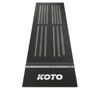 KOTO - Tapis Checkout Grey 285 x 80 cm, INCL. Indicateur de Score, Antidérapant, Tapis Flechette Sol