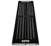 KOTO - Tapis Checkout Noir 237 x 80 cm, INCL. Indicateur de Score, Antidérapant