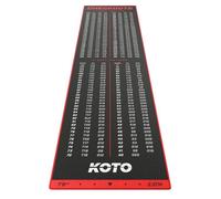 KOTO - Tapis Checkout Rouge 237 x 60 cm Incl. Indicateur de Score Antidérapant Tapis Flechette Sol