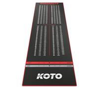 KOTO - Tapis Checkout Rouge 285 x 80 cm, INCL. Indicateur de Score, Antidérapant